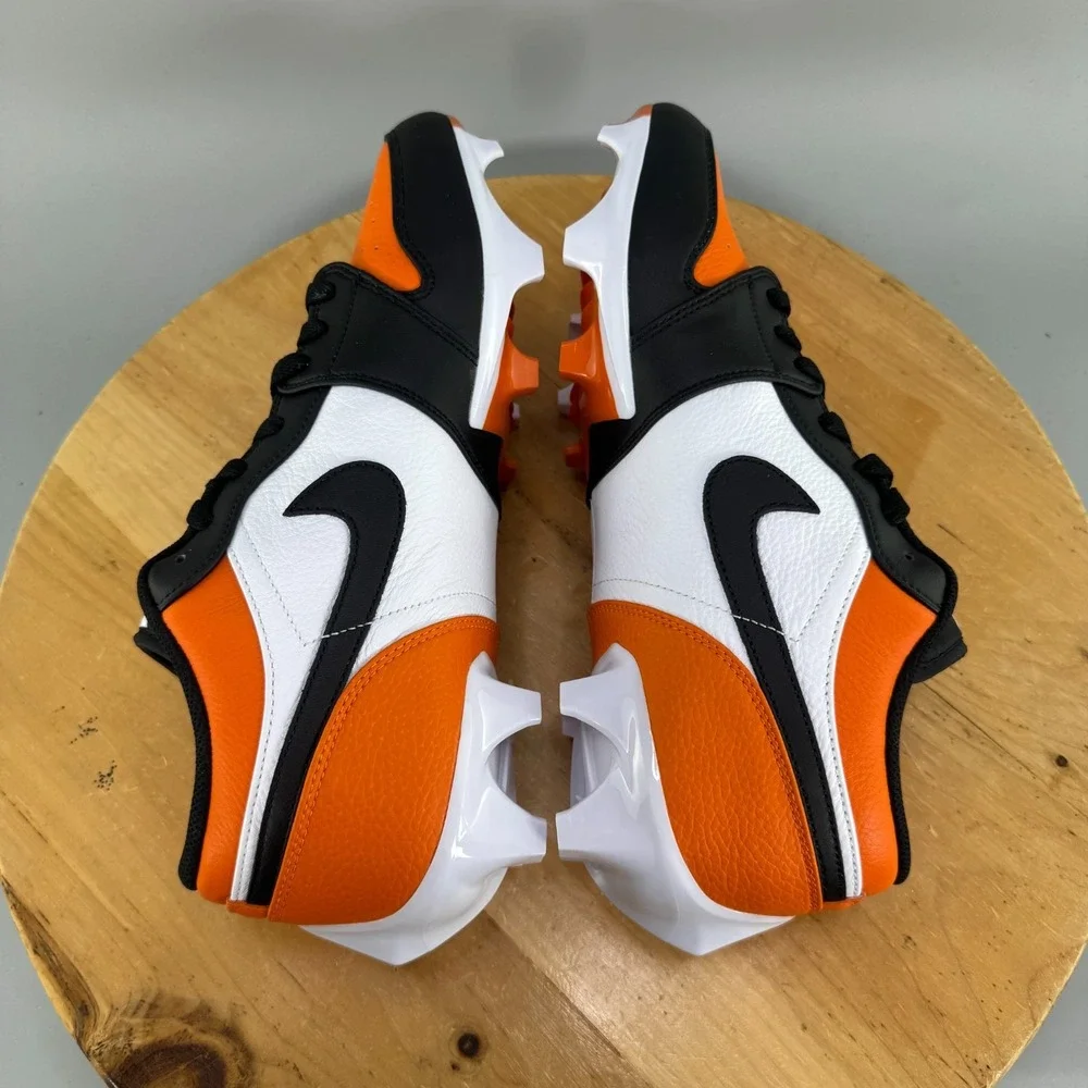 Nike Jordan 1 Low TD Mens Size 13 Football Cleats Shattered Backboard Orange NEW